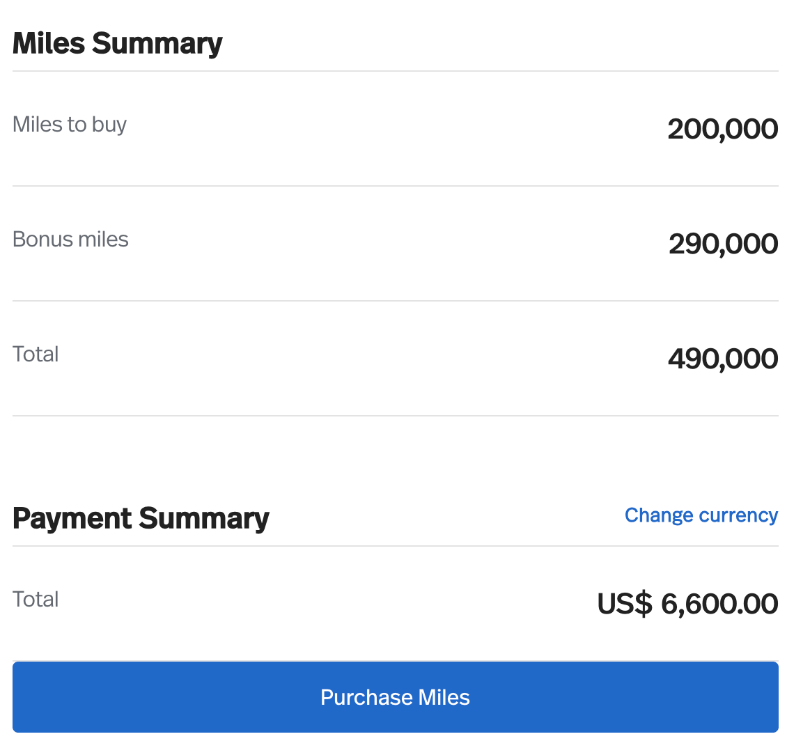 Avianca LifeMiles 买分最高加赠 145%，每里程成本低至 1.35 美分
