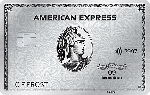 American Express Platinum 信用卡卡面