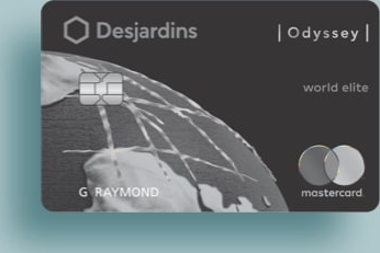 Desjardins Odyssey World Elite Mastercard 信用卡卡面