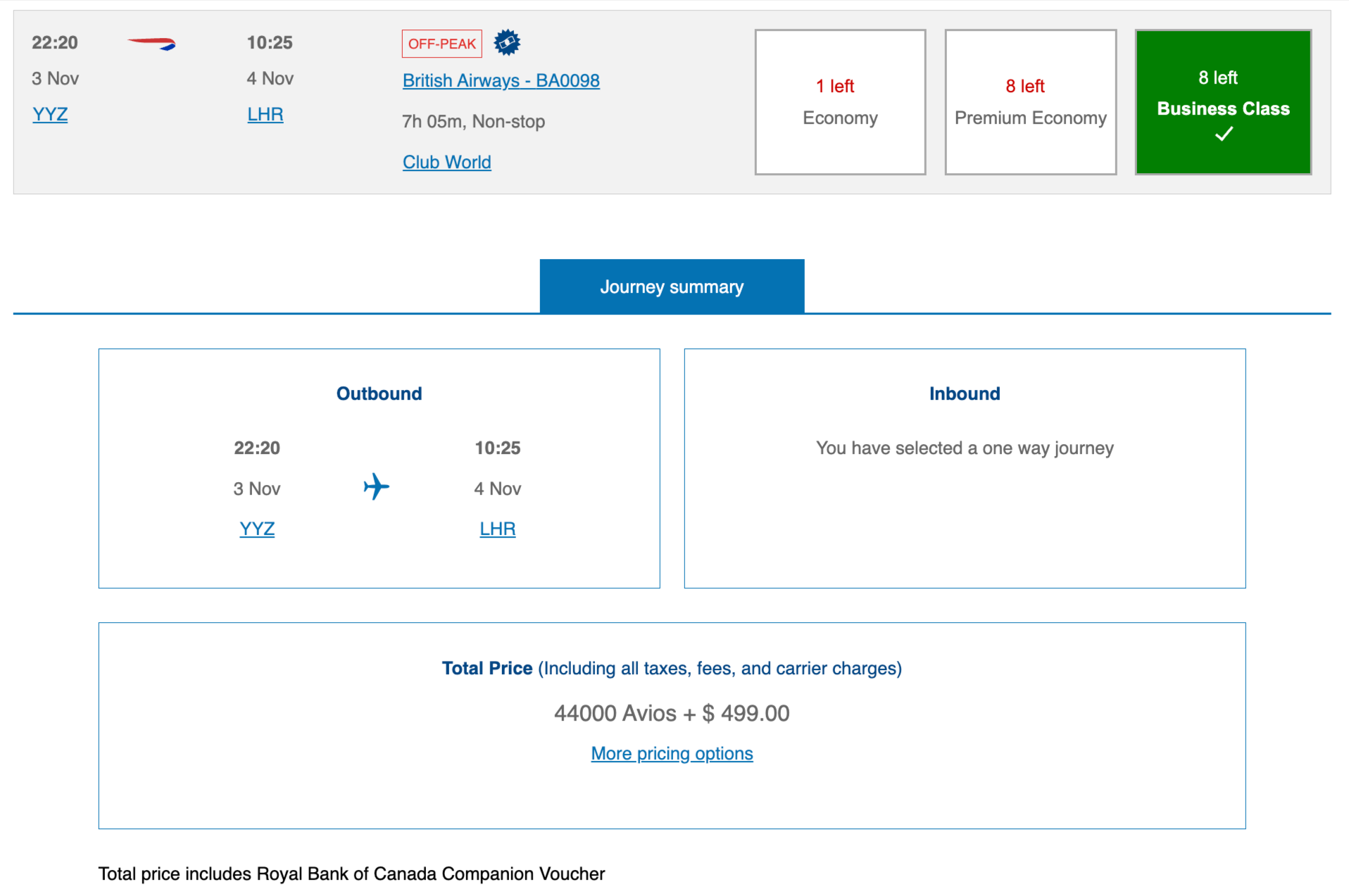 英航同行机票券（Companion Voucher）完全攻略：加拿大华人如何用一张 RBC 信用卡换出双人商务舱