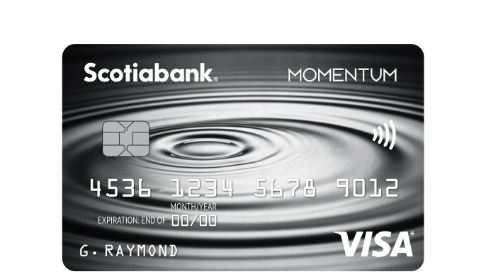Scotia Momentum Visa Infinite 信用卡卡面