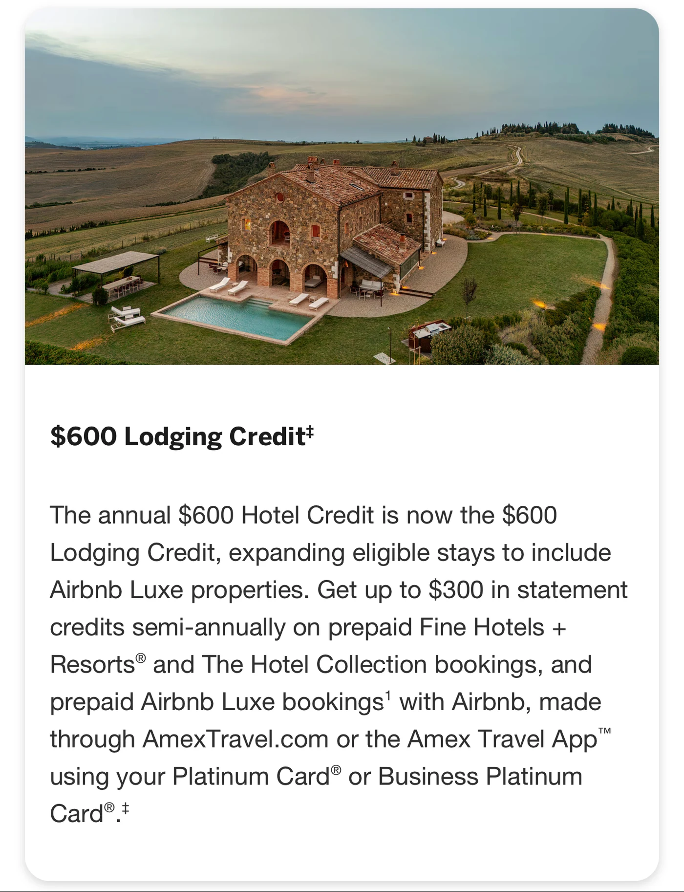 美国运通 Amex Travel 上线 Airbnb:美国白金卡两项住宿返现,加拿大读者如何应对?